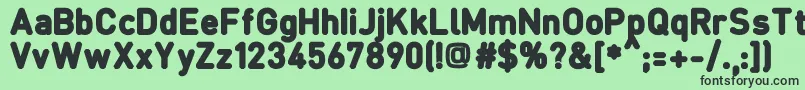 FcraftB Font – Black Fonts on Green Background