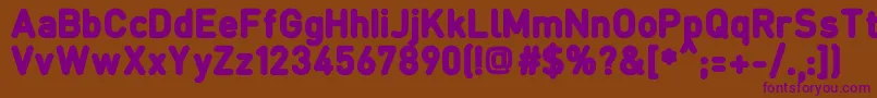 Шрифт FcraftB – фиолетовые шрифты на коричневом фоне