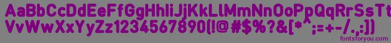 FcraftB Font – Purple Fonts on Gray Background