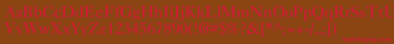 NelsieNormal Font – Red Fonts on Brown Background