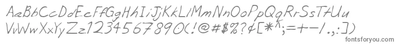 Шрифт Lehn056 – серые шрифты на белом фоне