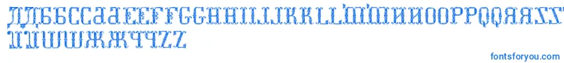 KremlinSynodDisplayCaps Font – Blue Fonts on White Background