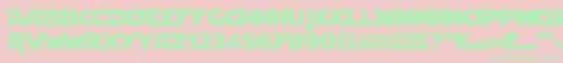 StarjediSpecialEdition Font – Green Fonts on Pink Background