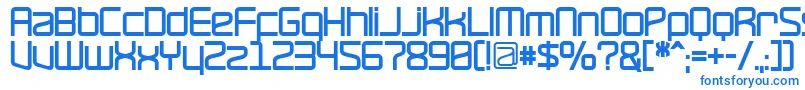 Шрифт RavepartyBold – синие шрифты на белом фоне