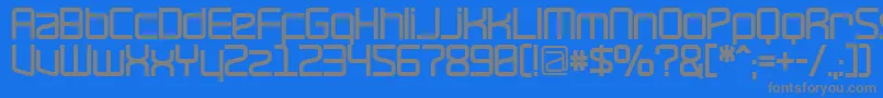 Шрифт RavepartyBold – серые шрифты на синем фоне