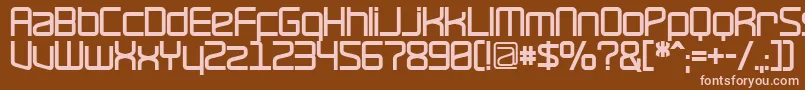 Шрифт RavepartyBold – розовые шрифты на коричневом фоне