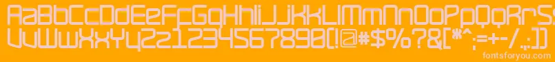 RavepartyBold Font – Pink Fonts on Orange Background