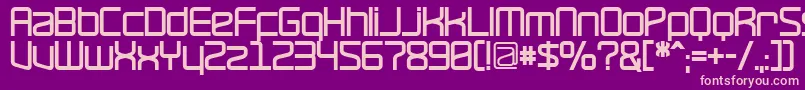Шрифт RavepartyBold – розовые шрифты на фиолетовом фоне