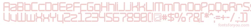 RavepartyBold-fontti – vaaleanpunaiset fontit valkoisella taustalla