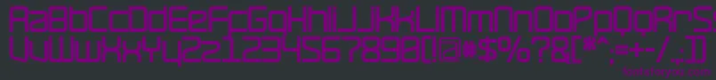 Шрифт RavepartyBold – фиолетовые шрифты на чёрном фоне