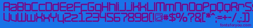 RavepartyBold-fontti – violetit fontit sinisellä taustalla