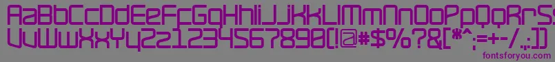 RavepartyBold Font – Purple Fonts on Gray Background