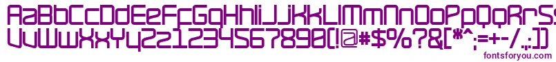 RavepartyBold-fontti – violetit fontit valkoisella taustalla