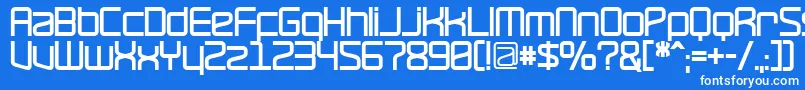 Шрифт RavepartyBold – белые шрифты на синем фоне