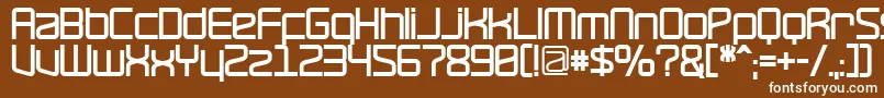 Шрифт RavepartyBold – белые шрифты на коричневом фоне