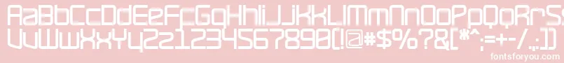 RavepartyBold-fontti – valkoiset fontit vaaleanpunaisella taustalla