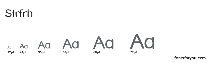 Strfrh Font Sizes