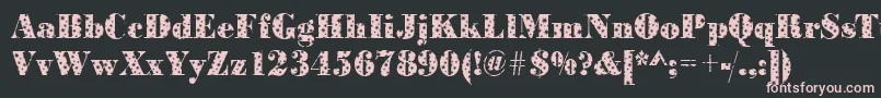 BodonistarsRegular Font – Pink Fonts on Black Background