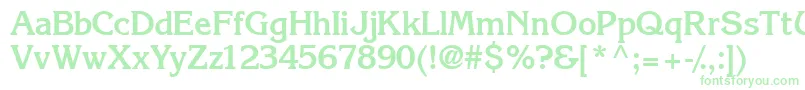 IntuitionsskBold Font – Green Fonts on White Background