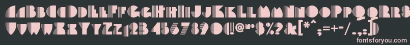 Backstagepassnf Font – Pink Fonts on Black Background