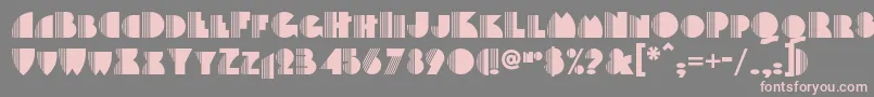 Backstagepassnf Font – Pink Fonts on Gray Background