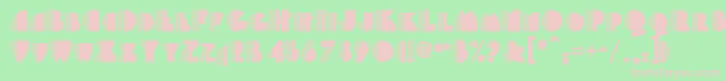 Backstagepassnf Font – Pink Fonts on Green Background