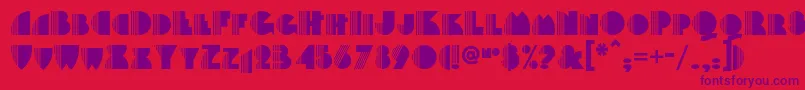 Backstagepassnf Font – Purple Fonts on Red Background