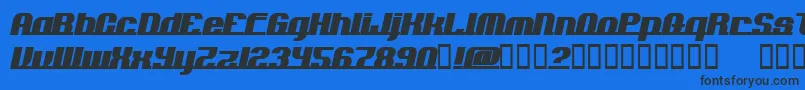 Addln Font – Black Fonts on Blue Background