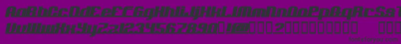 Addln Font – Black Fonts on Purple Background