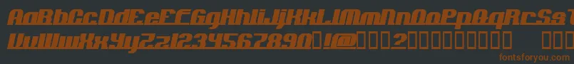 Addln Font – Brown Fonts on Black Background