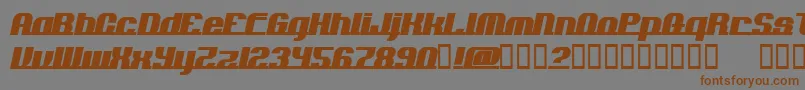 Addlnフォントについての詳細 フォントAddln – 茶色の文字が灰色の背景にあります。