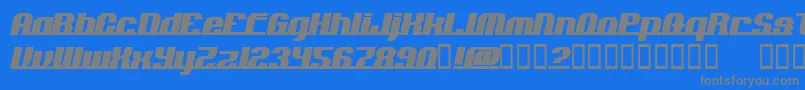 Addln Font – Gray Fonts on Blue Background
