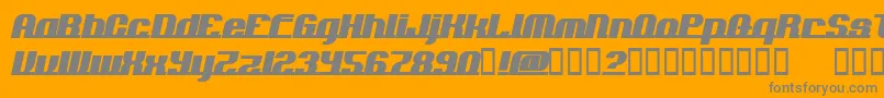Police Addln – polices grises sur fond orange