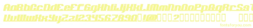 Addln Font – Yellow Fonts on White Background