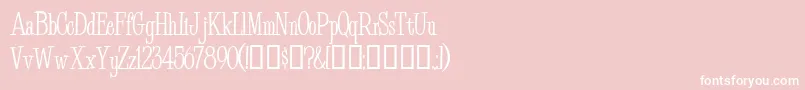 Budem Font – White Fonts on Pink Background