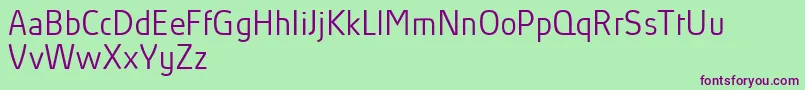 Шрифт AbsolutProLightReduced – фиолетовые шрифты на зелёном фоне