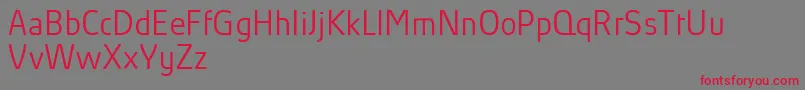 AbsolutProLightReduced Font – Red Fonts on Gray Background