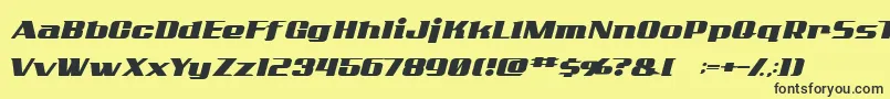 AddcityboyNormal Font – Black Fonts on Yellow Background