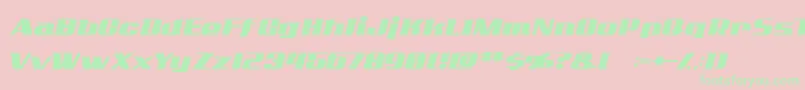 AddcityboyNormal Font – Green Fonts on Pink Background