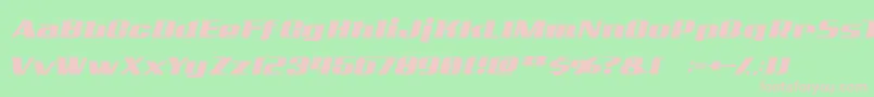 AddcityboyNormal Font – Pink Fonts on Green Background