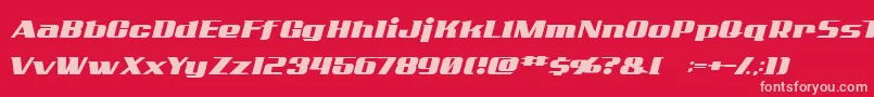 AddcityboyNormal Font – Pink Fonts on Red Background