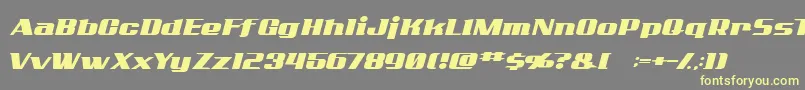 AddcityboyNormal Font – Yellow Fonts on Gray Background