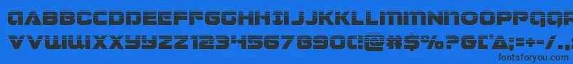 Jeebrahalf Font – Black Fonts on Blue Background