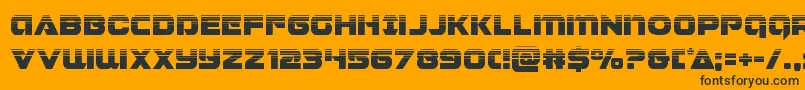 Jeebrahalf Font – Black Fonts on Orange Background