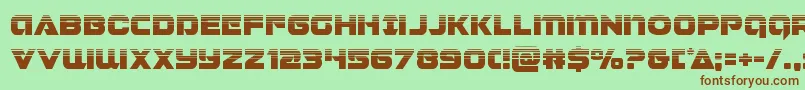 Jeebrahalf Font – Brown Fonts on Green Background