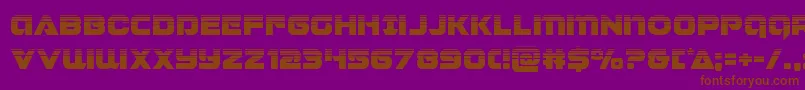 Jeebrahalf Font – Brown Fonts on Purple Background