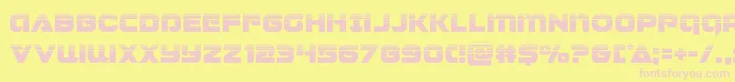 Jeebrahalf Font – Pink Fonts on Yellow Background