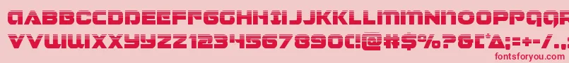 Jeebrahalf Font – Red Fonts on Pink Background