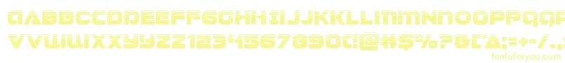 Jeebrahalf Font – Yellow Fonts on White Background