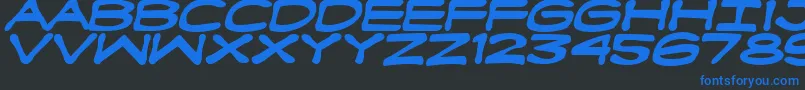 FanboyHardcoreBold Font – Blue Fonts on Black Background